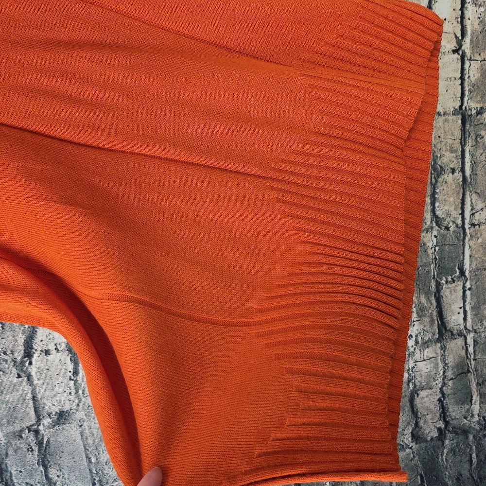 Vintage | 80s Charisma Made In Italy Burnt Orange Tunic Sweater - Picture 6 of 9